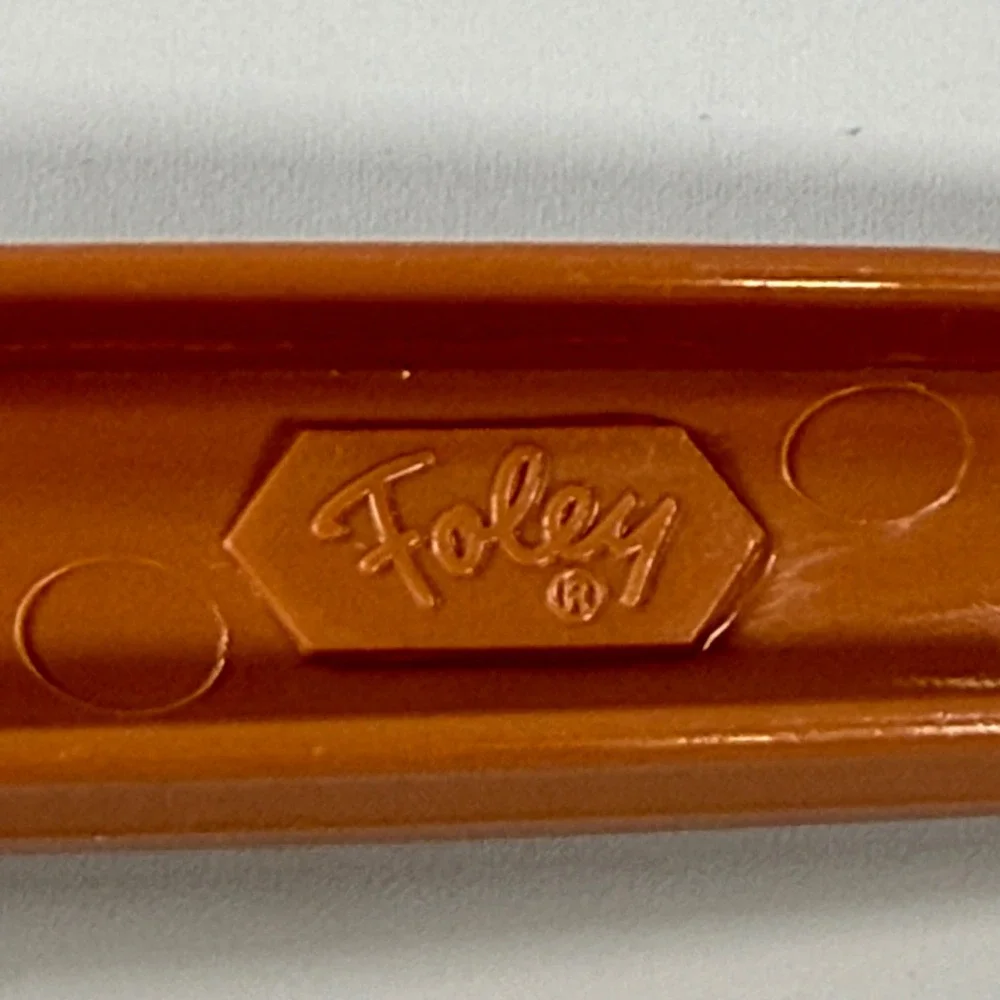 VTG Foley Soup Ladle Kitchen Tool Orange Nylon Plastic MCM Retro Serving Spoon‎